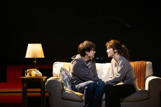 Production photo from the musical Dear Evan Hansen — Kim Sung-kyu, Kim Sun-young ⓒ Larva Mine Co., Ltd.