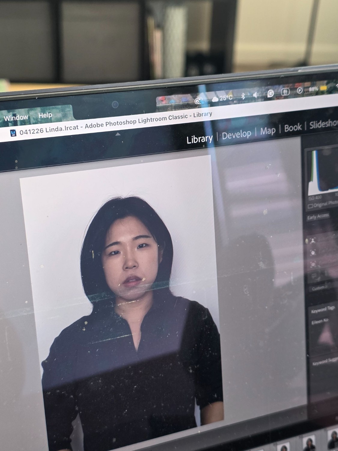 Behind the scenes of a profile photo shoot (Photo: courtesy of Linda Han)