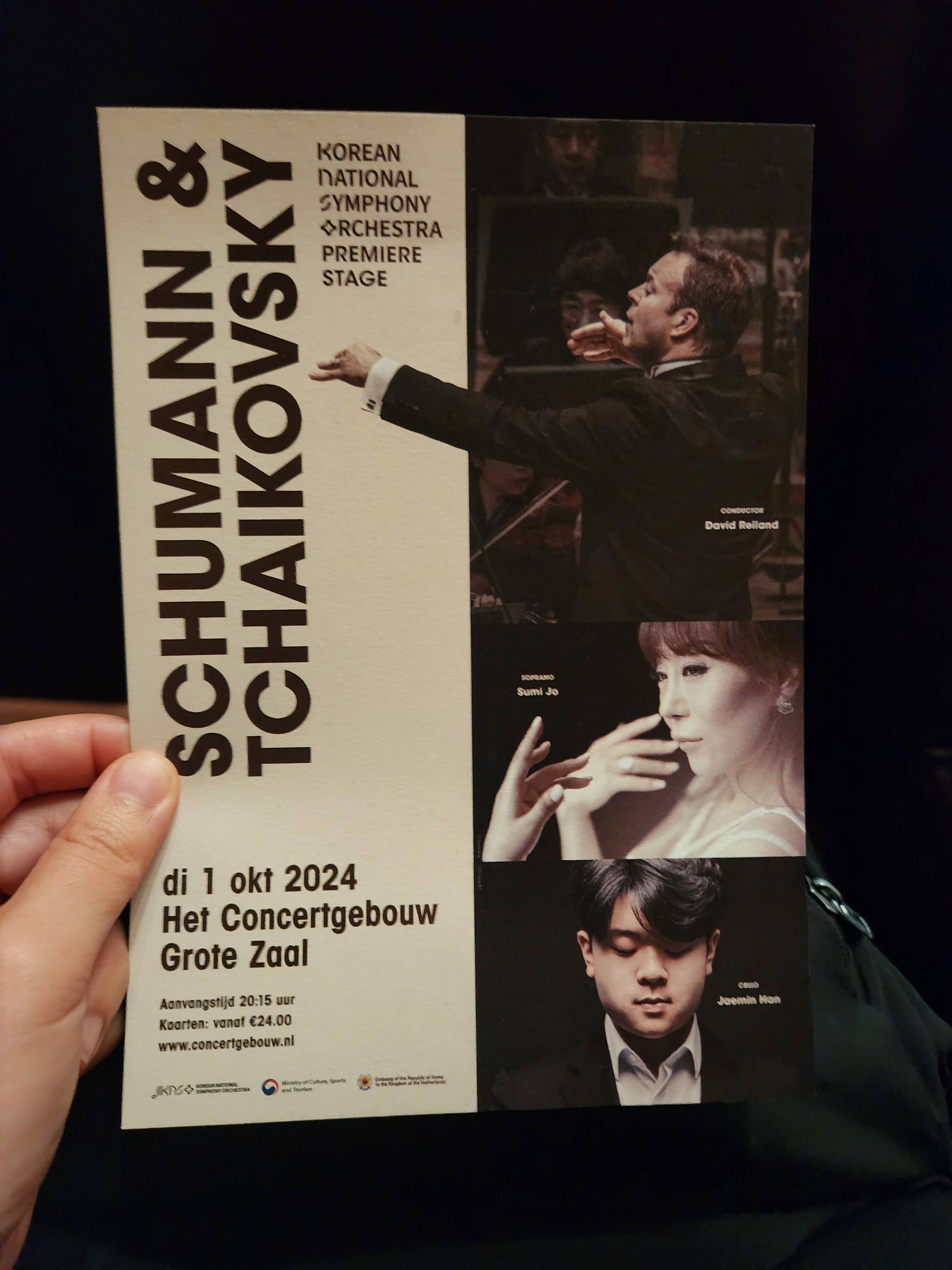 Photo: a leaflet of Sumi Jo's performance at het concertgebouw in 2024 / yoondoit